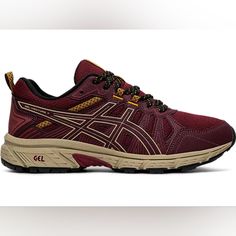 Asics Gel Venture 7 Running Hiking Shoes Brand New No Box Size 9.5 Women's Mulberry Color Thank You For Visiting My Closet!!!2h Swaggy Shoes, Asics Gel Venture, Lacing Shoes For Running, Mulberry Color, Shoes Asics, Asics Women Gel, Pink Running Shoes, Asics Running Shoes, Asics Shoes