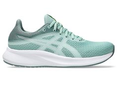 Women's PATRIOT 13 | Light Celadon/White | Running Shoes | ASICS Running Shoes Asics, Shoes Asics, White Running Shoes, Asics Running Shoes, Women's Running Shoes, Running Shoe, Womens Running Shoes, Running Women, Running Shoes