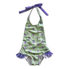 This is our updated twist on the Ellie Halter. The Willow suit is for that active little one. Great fit and the perfect suit for a busy day at the beach or pool. Thick tie around the neck with a low back scoop. Sweet ruffles at the hips with a fuller coverage bottom. Available in the following sizes: 6 - 12 Months 1 - 2 Years 2 - 4 Years 4 - 6 Years 6X 8 Years 10 Years Busy Day, Day At The Beach, Kids Swimwear, Low Back, At The Beach, Rosemary, Ruffles, The Beach, Twist