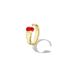 Crafted from 18k gold, the medium Parsons Brush ring features a limited edition red enamel finish that symbolize strength and elegance. In celebration of Asian American Pacific Islander Heritage Month, Mimi teamed up with celebrity makeup artist Daniel Martin and classical pianist Chloe Flower. This exclusive gender free design is a variation of Mimi's signature paintbrush motif from the Parsons Collection, featuring a unique red enamel finish to symbolize strength and elegance - shared qualitie Red Enamel Elegant Rings, Elegant Red Enamel Ring, Red Open Enamel Ring, Red Enamel Fine Jewelry Ring As Gift, Red Enamel Ring Fine Jewelry As Gift, Red Enamel Ring Fine Jewelry For Gift, Red Enamel Ring In Fine Jewelry Style As Gift, Chloe Flower, Bumble Bee Ring