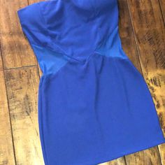 Cobalt Blue Mini Dress With Mesh Triangle Side Cut Outs. Perfect For Clubbing. Never Worn. Fantasia Dress, Cobalt Blue Mini Dress, Dresses Blue, Side Cuts, Blue Mini Dress, Cut Outs, Cobalt Blue, Cobalt, Blue Dresses