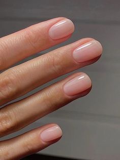 Free Returns ✓ Free Shipping✓. Get Glamorous With 24pcs Short Square Pink Gradient Fake Nail With 1pc Jelly Gel And 1pc Nail File Press On Nails Nail Supplies- Press On False Nails at SHEIN. Natural Nails Manicure, Nagellack Trends, Subtle Nails, Stil Elegant, Pink Nail, Neutral Nails, Clean Nails, Nature Tattoos, Chic Nails