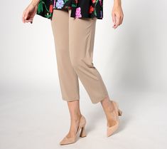 Great news for Liquid Knit® lovers -- the season's most sought-after cropped pants are now crafted in the flowy feel-good fabric. Simply add a pretty polo and summery slides for an effortless and polished ensemble. From Susan Graver. Trendy Rayon Bottoms For Spring, Non-stretch Cropped Leg Summer Pants, Summer Viscose Pants With Loosely Fitted Hips, Summer Pants With Loosely Fitted Hips In Viscose, Spring Workwear Bottoms With 4-way Stretch, Summer Viscose Trousers, Spring 4-way Stretch Tapered Leg Pants, 4-way Stretch Tapered Leg Spring Pants, Spring Capri Pants With Loosely Fitted Hips