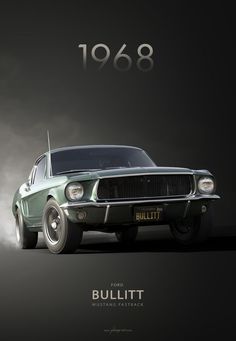 an old mustang car with the number 1088 on it's front and side