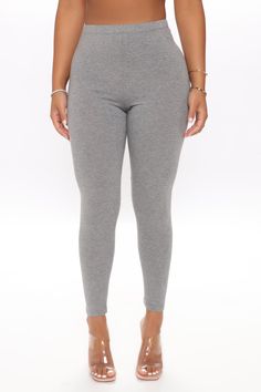 Available In Black, Charcoal, Heather Grey, Navy, And White. Leggings Mid Rise Stretch 95% Cotton 5% Spandex Imported | Lean On Me Leggings in Heather Grey size Small by Fashion Nova Straight Leggings, Lean On Me, Fashion Nova Outfits, Lean On, White Leggings, Review Fashion, Loungewear Women, Grey Leggings, Womens Loungewear