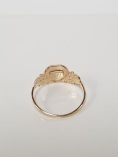 "Thanks for shopping our vintage estate store. We tend to sell well below wholesale and truly hope you enjoy all of our items. Many of the items are one of a kind, so please enjoy scrolling through the pictures and hopefully something will catch your eye. Brown spots are from camera or reflections. Estate 14k yellow gold monogram cursive capital N heart ring. Custom made ring for our shop. Ring size: 3 Setting: 7.5mm 1/4\" to 3/8\" Band width: 1.4mm Weight: 1.10 gram Marked 14k and it's sweet. O Victorian 14k Gold Jewelry With Hallmark, Victorian Jewelry In 14k Gold With Hallmark, Vintage Yellow Gold Signet Ring With Hallmarks, Vintage White Gold Signet Ring Stamped 14k, Victorian 14k Gold Heart-shaped Jewelry, Victorian 14k Gold Heart Shaped Jewelry, Victorian 14k Gold Heart Jewelry, Victorian Hallmark Jewelry For Wedding, Elegant 14k Gold Engraved Ring With Hallmark