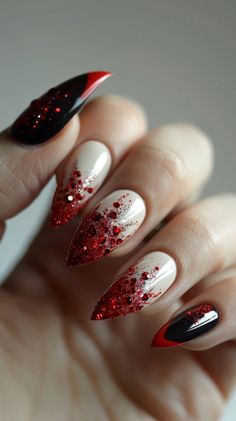 Red Nail Designs Latest Nail Art, Art Trends, Nail Games, Red Nails, Nails Inspiration