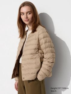 PUFFTECH Compact Jacket | UNIQLO US Uniqlo Down Jacket, Lightweight Fall Outerwear For Outdoor, Beige Nylon Puffer Jacket For Outdoor, Lightweight Windproof Nylon Outerwear, Recycled Polyester Spring Outerwear For Outdoor, Windproof Recycled Polyester Outerwear For Fall, Spring Outdoor Outerwear In Recycled Polyester, Lightweight Solid Outerwear For Fall, Beige Nylon Outerwear For Fall