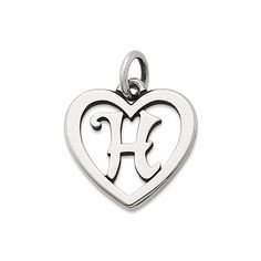 Keep your initials (and the initials of loved ones) close with you wherever you go thanks to the Heart Script Initial Charm. Originally released in 1982, this classic Avery heart charm is available in sterling silver or 14K gold and is available in letter Anniversary Heart Charm Initial Pendant, Anniversary Heart Charm With Initial Pendant, Sterling Silver Initial Pendant Charms For Anniversary, Anniversary Heart Charm And Initial Pendant, Anniversary Initial Pendant Charms, Classic Personalized Charms For Anniversary, Classic Initial Pendant Charm, Classic Personalized Sterling Silver Charms, Traditional Heart