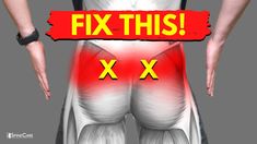 a woman's lower body with the words fix this on it and an image of her