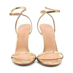 Aquazzura heels in metallic gold leather with a stilletto heel. Includes box. Brand = Aquazzura Size = 42 Condition = 10/10, Brand new in box Material = Leather Heel Height = 130mm SKU = 23125-2 Sleek Gold Sandals With 4-inch Heel, Sleek Gold Sandals For Evening, Sleek Gold Evening Sandals, Gold Heels With 4-inch Heel For Event, Gold Sleek Open Toe Heels, Sleek Gold Heels With Padded Heel, Sleek Gold Open Toe Heels, Sleek Gold Sandals With Pointed Toe, Sleek Gold Heels With Wrapped Heel