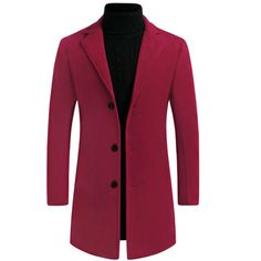 With concise lines, the lapel design, and the button closure, this coat is stylish and generous, showing the elegant charm of men. Put on this simple and fashionable coat to enhance your elegant image, which is a good choice for your wardrobe. Pair this with solid pants to build your smart look. Suitable for autumn and winter, daily and special occasions, such as weddings, parties, business meetings, leisure, travel, etc. Slim Fit Single Breasted Outerwear, Winter Slim Fit Blazer With Button Closure, Slim Fit Lapel Collar Outerwear With Single Button, Slim Fit Outerwear With Lapel Collar And Single Button, Slim Fit Single Button Outerwear With Lapel Collar, Winter Slim Fit Single Breasted Blazer, Fall Slim Fit Single Button Outerwear, Slim Fit Single-breasted Outerwear, Fall Single-button Slim Fit Outerwear