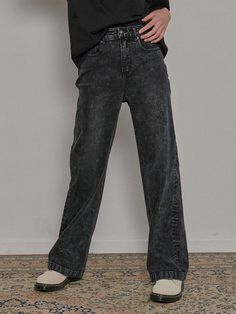 This is a comfortable and trendy pants by MAGOODGAN that is made out of high quality cotton and polyurethane blend fabric. With unique design detail and trendy mood, it will stand out from your casual daily outfit. - Wide silhouette- Unique pattern achieved through washing- Adjustable strap on the waist Trendy Pants, Acid Wash, Daily Outfits, Denim Pants, Unique Patterns, Design Details, Unique Designs, Mens Outfits, Pants