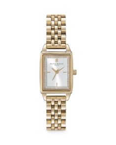 Olivia Burton Rectangle Bracelet Watch, 20.5mm Business Clothes, London Townhouse, Rose Gold Watches, White Gold Bracelet, Classy Jewelry, Celestial Jewelry, Olivia Burton, Jewelry Lookbook, Signature Jewelry