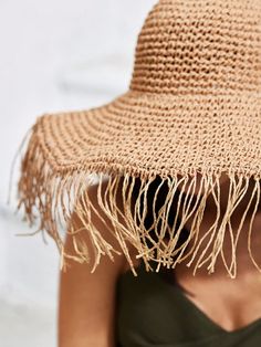 Protect yourself from the sun while looking stylish with this wide brim straw hat. Perfect for vacations, picnics, and beach days, it features tassels for an added touch. Stay cool and comfortable while enjoying your outdoor activities. Color : Khaki Details : Fringe Style : Boho Material : Straw Product Technique : None Size Crown one-size 56 Lightweight Bohemian Straw Hat For Beach, Trendy Woven Sun Hat For Vacation, Bohemian Lightweight Sun Hat For The Beach, Bohemian Lightweight Sun Hat For Beach, Bohemian Lightweight Hat For Vacation, Bohemian Lightweight Beach Sun Hat, Bohemian Lightweight Panama Hat For Beach Season, Bohemian Straw Panama Hat For Warm Weather, Adjustable Fringe Hats