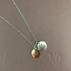 Initial necklace disc necklace gift for mom gift for new | Etsy Disc Necklace, Gifts For New Moms, Metal Stamping, Name Necklace, Initial Necklace, New Moms, Gift Necklace, Mother's Day Gifts, Pearl Necklace