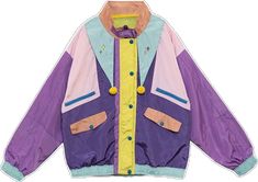 Artsy Outfit, Color Block Jacket, Grunge Fashion, Coloring For Kids, Online Boutique, Color Block, Violet, Collage, Pins