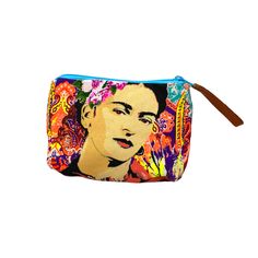 Our new Frida Kahlo coin purse is here! Available in three designs. It's the perfect coin purse to use everyday. Check out the matching tote and wristlet as well.Selected design printed on both sides. * Measures 6" x 4" x 1"* Super strong 1/2 inch (1.27cm) wide strap * Soft yet hard wearing 100% spun polyester poplin fabric * Gentle machine wash * Made in Thailand * Made following Fair Trade guidelines Poplin Fabric, Wide Straps, Midnight Blue, Fair Trade, Pink Color, Coin Purse, Thailand, Coin, Print Design