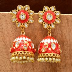 Fancy Party Wear Traditional Earrings. Perfect with ethnic & traditional wear. Perfect gift for any occasion for yourself and your dear ones. It is advisable to store jewellery in a zip lock pouch (air tight pouch), keep away from water perfume and other chemicals and clean it with dry and soft cloth. Heavy Anarkali For Diwali, Heavy Anarkali Traditional Wear For Diwali, Temple Style Bridal Meenakari Earrings For Festivals, Temple Jewelry Bridal Meenakari Earrings For Festivals, Bridal Temple Jewelry Earrings With Meenakari For Festivals, Traditional Heavy Jhumkas For Festivals, Heavy Traditional Jhumkas For Festivals, Navratri Anarkali Tilla Jhumkas, Navratri Anarkali Style Jhumkas With Tilla