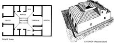 the floor plan and elevation plans for an old house, with different rooms on each side