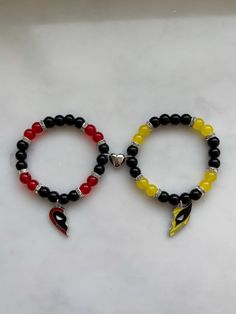 Deadpool and Wolverine matching bracelets 🖤❤️💛 Perfect for anyone who loves Deadpool and Wolverine!! Cute couples and best friends gift idea 🫶🏼 Bracelets fit wrist size 16cm-18cm If you require any of the bracelets to be slightly larger or smaller please let us know!! (When ordering the bracelets seperately they do not come with the heart magent! If you are ordering two bracelets to be sent to different addresses and would like a heart magnet please message us or leave a private note to seller.) Please note that Standard delivery for international orders do not have a tracking number. if you want your order to be tracked please select express shipping when you get to checkout. Thank you :) UK standard shipping (2nd class) will be tracked as well as express (1st class) Deadpool And Wolverine Bracelet, Marvel Bracelets, Deadpool Gifts, Deadpool And Wolverine, Heart Magnets, Matching Bracelets, A Heart, Friendship Bracelets, Deadpool