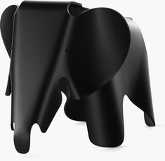 an elephant shaped object is shown in black