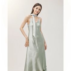 Olivia Mark - Mall Green Sleeveless Maxi Dress Tie Dye Cardigan, Dress Collar, Grey Midi Dress, 70 Dress, Body Con Skirt, Dress With Cardigan, Sleeveless Maxi Dress, Costume Dress, Types Of Skirts