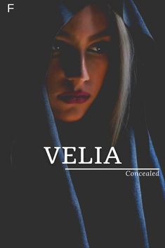 the cover to velia, an upcoming novel