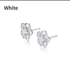 Newbeautiful!! Hibiscus Clear Cz Stud Earrings In 925 Sterling Silver. Post Backings With Lock Closures. Perfect For Yourself Or As A Gift. Very Unique And Different. Very Shiny And Brilliant! Suitable For All Occasions. Suitable For Most Ages. Nwt Silver Flower Earrings With Diamond Accents, White Cubic Zirconia Pierced Diamond Earrings, Silver Cubic Zirconia Flower Earrings, Silver Diamond Flower Earrings, White Gold Cubic Zirconia Flower Earrings, White Diamond Flower Earrings For Anniversary, White Flower Earrings With Diamond Accents For Anniversary, Elegant White Cubic Zirconia Flower Earrings, Sterling Silver Flower Earrings In Diamond White