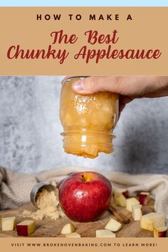 the best chunky apple sauce is in a jar