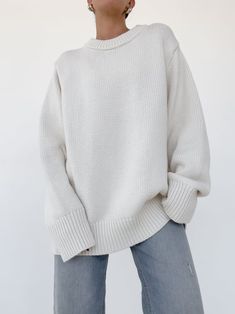 Fair Isle Sweater | Salt - Knitwear T Shirt Necklace, Green Oversized Sweater, Wishlist Board, Gorp Core, Soft Girl Era, Knit Outerwear, Sweater Trends, Extra Long Sleeves, Oversize Knit