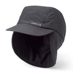 Orvis PRO PrimaLoft® Insulated Hat | Orvis Windproof Curved Brim Hat For Outdoor, Adjustable Windproof Hat With Ear Flaps, Windproof Brimmed Hat For Travel, Windproof Brimmed Travel Hat, Insulated Adjustable Brimmed Hats, Winter Outdoor Baseball Cap, Functional Waterproof Visor Hat, Waterproof Functional Visor Hat, Waterproof Outdoor Cap