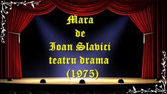 an image of a stage with red curtains and the words marra do joan salvador theatre drama