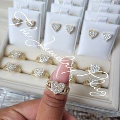 Sets are gold plated Ring sizes are 7&8 Please specify which size you want when ordering. Xoxo Necklace, Heart Jewelry Set, Vintage Jewellery Rings, Gold Hair Accessories, Earring Ring, Gold Jewelry Sets, Buy Necklace, Gold Ring Stack, Gold Necklace Layered