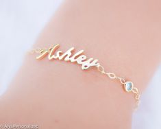 personalized name and birthstone bracelet for new baby, for kids or for an adult. This is a 14k solid gold bracelet which meand that is a very long lasting bracelet and it can also be kept as a memory in same condition. A perfect baby shower gift for special mom ♡ We also add extention chains for baby size so the baby can wear it for long years... ► FEATURES; Material Options:14K Solid (Yellow Gold / RoseGold / White Gold) Length : New Baby-Kids-Adult Size ❥ I can adjust your bracelet length to Personalized Sterling Silver Name Bracelet, Dainty Sterling Silver Custom Name Bracelet, Dainty Customizable Name Bracelet For Personalized Gift, Custom Name Bracelet Jewelry For Anniversary, Custom Name Jewelry Bracelet For Anniversary, Customizable Dainty Name Bracelet For Personalized Gift, Dainty Nameplate Bracelet For Personalized Gift, Custom Name Jewelry For Anniversary, Customizable Sterling Silver Name Bracelet