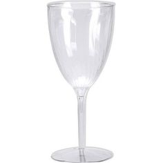 an empty wine glass on a white background