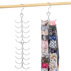 a rack that has some clothes hanging on it