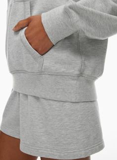 AIRY TERRY PERFECT HOODIE | Aritzia Cozy Lounging Hoodie With Drawstring Hood, Cozy Hoodie With Drawstring For Lounging, Gray Sweats With Ribbed Cuffs For Lounging, Cozy Hoodie With Ribbed Cuffs For Lounging, Cozy Fleece Hoodie For Lounging, Cozy Fit Fleece Hoodie For Lounging, Athleisure Hooded Sweatshirt For Lounging, Athleisure Hoodie With Drawstring For Lounging, Cozy Fit Hoodie With Drawstring For Lounging