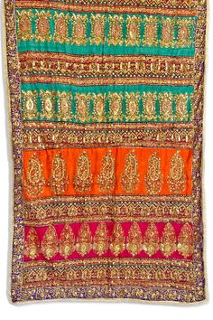 Buy Handwork Pakistani Silk Dupatta HC15 at PinkPhulkari California Phulkari Pants, Patiala Salwar Suits, Bridal Dupatta, Phulkari Dupatta, Pearl Work, Beads Embroidery, Kurta Dress, Embroidered Pants, Beautiful Suit