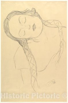 Art Print : Gustav Klimt - Half-Figure of a Young Woman : Vintage Wall Art Crouching Woman, Gustav Klimt Art, Klimt Art, Art Japonais, Alphonse Mucha, European Art, Gustav Klimt, A Drawing, Metropolitan Museum Of Art