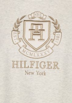 Tommy Hilfiger CREST - Pusa - heathered oatmilk Baby Boy Summer, Tommy Hilfiger Sweatshirt, Kids Clothing Brands, Tommy Hilfiger Sweater, Pickleball, Embroidery Art, Embroidered Patches, Soft Pink, Tommy Hilfiger