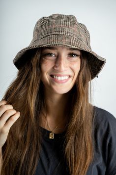 Plaid bucket hat brown - Trendy Hats at Lush Fashion Lounge Boutique in Oklahoma City Casual Brown Bucket Hat For Fall, Brown Bucket Hat For Fall, Brown Flat Brim Bucket Hat For Winter, Brown Bucket Hat For Fall, One Size Fits Most, Casual Wide Brim Plaid Hat, Casual Brown Hat For Fall, Short Brim Bucket Hat For Fall, Brown Wide Brim Bucket Hat For Winter, Brown Casual Cloche Hat One Size