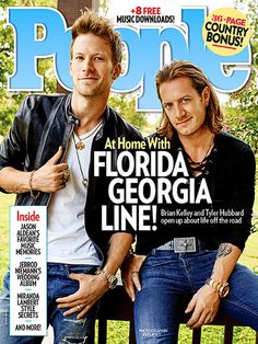 the cover of people magazine with two men sitting on a bench in front of trees