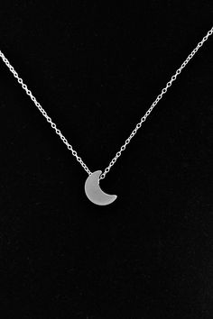 This lovely necklace makes a beautiful, lasting gift. I make this using 925 sterling silver chain and spring clasp. The crescent moon charm is a metal alloy with shiny silver finish and measures approximately 1/2 inch tall. It moves freely along the chain. Comes in a gift box, perfect for gift-giving. This piece looks great when paired with a star necklace. See 5th photo for both necklaces together. Listing is for moon necklace only but star necklace can be purchased here: www.etsy.com/listing/2 Silver Moon Necklace, Moon Necklace Silver, Long Drop Earrings, Silver Moon, Moon Charm, Lovely Necklace, Necklace Size, 925 Sterling Silver Chain, Moon Necklace