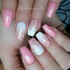 292 Likes, 9 Comments - Merlin nails (@merlin_nails) on Instagram: “These are for my mum . She wants the ombre ones on all ten for the summer, no problem Gel on…” Patrick Nagel, Pink Gel Nails, Makeup Hacks, Summer Acrylic Nails, Gel Nail Designs, Cute Nail Designs, Gel Nail Art