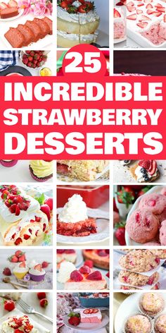 25 different strawberry desserts. Strawberry Crumb Cake Recipe, Best Strawberry Desserts, Classic Strawberry Shortcake, Vegan Strawberry Shortcake, Strawberry Angel Food Cake, Strawberry Salad Recipe, Strawberry Roll Cake, Easy Strawberry Desserts, Homemade Strawberry Cake