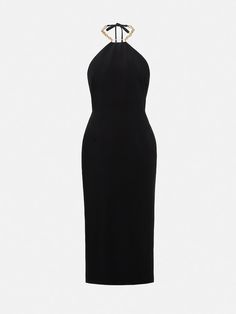 LICHI - Online fashion store :: Chain-halterneck midi dress Plus Size Y2k, Dreamy Dress, Online Fashion Store, Online Fashion Stores, Unique Items, Online Fashion, Fashion Store, Breathable Fabric, High Neck Dress