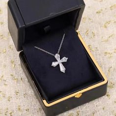 London England Luxury Brand Jewelry High Quality 925 Sliver Diamond Cross Necklace For Women Charming Gift Higher Quality - L & M Kee Cross Necklace For Women, Diamond Cross Necklace, Diamond Cross, Brand Jewelry, Chains Necklaces, Party Items, Charm Gift, London England, Luxury Brand