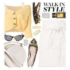 Walk In Style by beebeely-look on Polyvore featuring RED Valentino, Nanushka, Melissa Kaye, Illesteva, Dolce&Gabbana, StreetStyle, Spring, LeopardPrint, streetwear and spring2018 Polyvore Skirt, Straw Bags, Red Valentino, Walk In, In Style, Trendy Outfits, Print T Shirt, Dolce And Gabbana