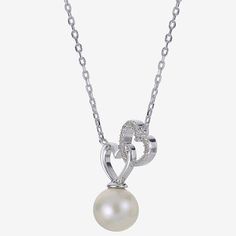 Pearl Type: Cultured Freshwater PearlsFeatures: Quick ShipJewelry Closure: Spring Ring ClaspShape: HeartStone Cut: RoundPearl Size: 8.5mmMetal Color: YellowChain Length: 18 InchPendant Length: 25mmPendant Width: 15mmChain Construction: CableCare: Wipe CleanStone Type: 18 Genuine TopazBirthstone: June BirthstoneMetal: Sterling SilverNecklace Type: Pendant NecklacesCountry of Origin: Imported Pearl Clavicle Chain Jewelry With Heart Shape, Heart-shaped Pearl Clavicle Chain Jewelry, Pearl Heart Clavicle Chain Jewelry, Silver Heart-shaped Pearl Jewelry, Crystal Double Heart Necklaces For Wedding, Silver Pearl Necklace With Heart Pendant For Valentine's Day, Silver Heart Pendant Pearl Necklace For Valentine's Day, Elegant Silver Heart Necklace With Heart Beads, Elegant Crystal Heart Bead Necklace